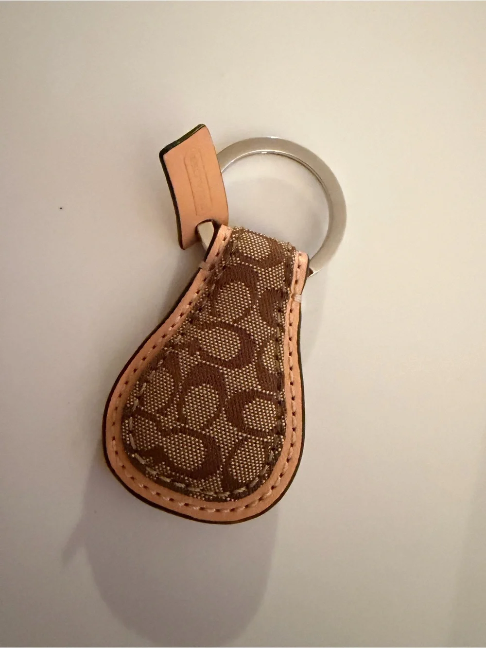 Vintage Coach Signature Fob Keychain
